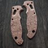 Manix 2 Deep Engraved Copper Scales - EDC - Relief Engraved Skull Pattern - Copper Scales