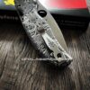 Spyderco Shaman - Viking Runes - Relief Laser Engraved - Titanium scales - Complete Knife - LynchNW Clip - Phosphor Washers - TI Backspacer