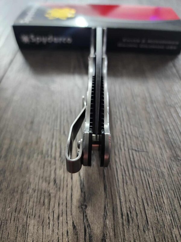 Basketweave - Spyderco Manix 2 - Deep Laser Engraved - Titanium Knife Scales - Flytanium Gear *Knife Install Optional*