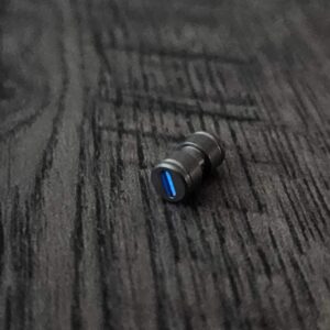 Benchmade - BLUE Glow - Titanium Thumb Stud - Satin Finish - Flytanium Gear