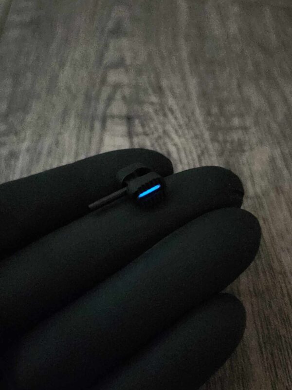 Spyderco Manix 2 - BLUE Glow - Titanium Ball Cage Lock - BLACK - Flytanium Gear - Knife NOT included~!!!