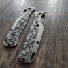 Crossfade Engraved Scroll design Titanium Scales for Benchmade Bugout - Flytanium