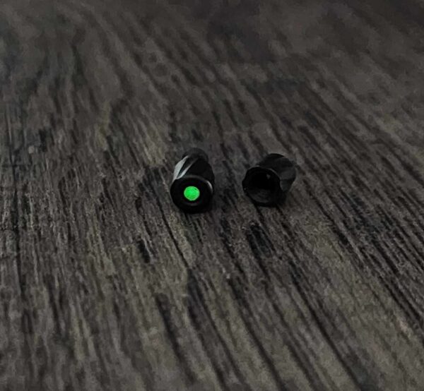 Tactile Knife Co. Rockwall Thumbstud  - Green Glow - Thumb Stud - Black - Green Glow - EDC