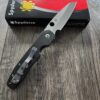Spyderco Smock C240CFP Knife Kevin Smock EDC Clip Point with Flipper Tang Carbon Fiber G10 Compression Lock Folder Large Pivot NIB