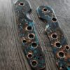 Shipwrecked Patina Spyderco Smock Copper Scales - KNIFE NOT INCLUDED - Scales / handles only