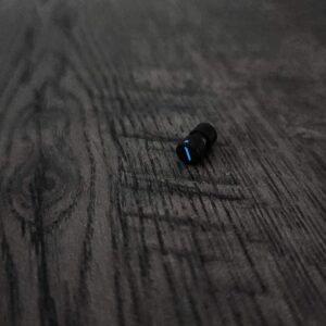 Benchmade - BLUE Glow - Titanium Thumb Stud - Black - Flytanium Gear