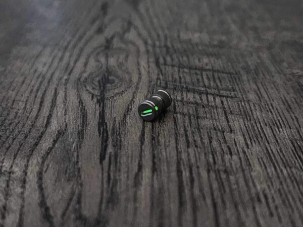Benchmade - GREEN Glow - Titanium Thumb Stud - Satin Finish with GREEN Glow - Flytanium Gear