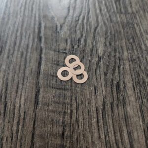 Spyderco Endura - Delica - Endela - Phosphor Bronze Replacement Washers - EDC Gear- Made in the USA