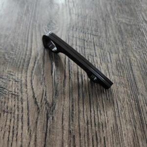 Titanium Backspacer - Black TI - Spyderco Paramilitary 2 - PM2 - Flytanium Gear