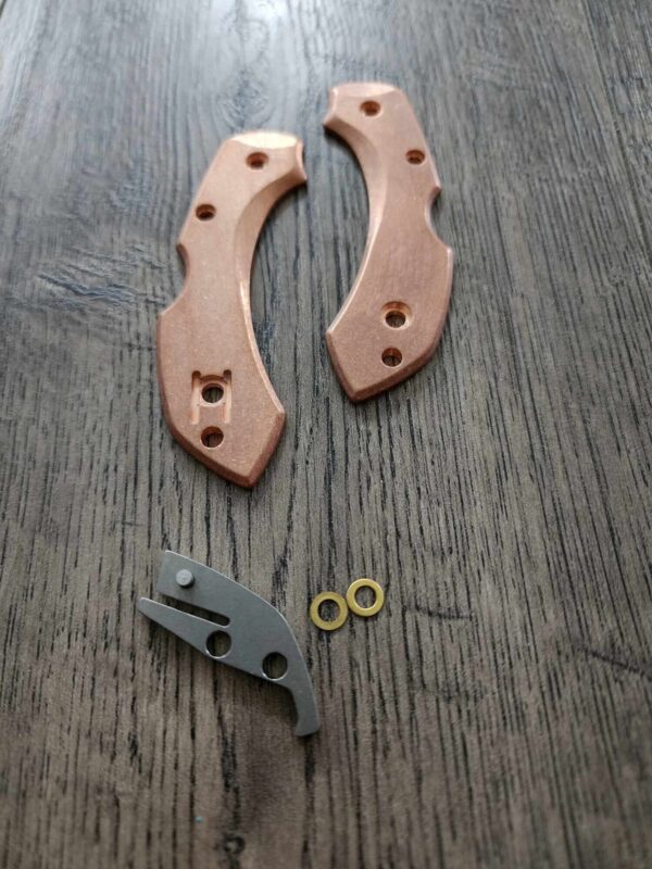 Dragonfly - Copper Scales Kit for Spyderco Dragonfly Knife - Stonewash - Flytanium Gear