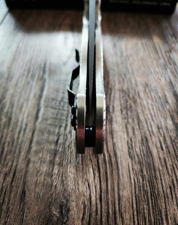 The Undying - Spyderco PM2 - Engraved PM2 Titanium Knife Scales - Paramilitary 2 - Flytanium Gear - Knife & Hardware Optional