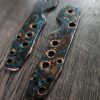 Shipwrecked Patina Spyderco Smock Copper Scales - KNIFE NOT INCLUDED - Scales / handles only