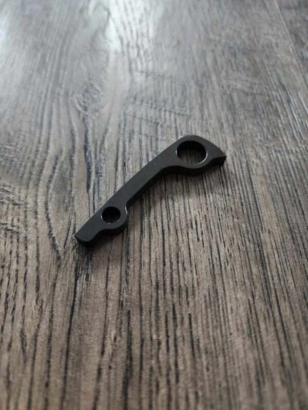 Titanium Backspacer - Black TI - Spyderco Paramilitary 2 - PM2 - Flytanium Gear