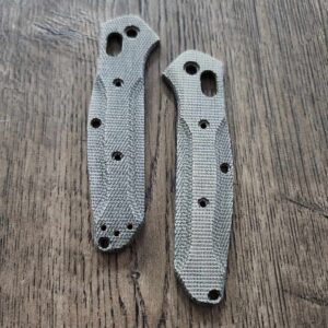 MINI Osborne 945 - Black Canvas Micarta Scales for Benchmade Mini Osborne 945 - Flytanium Gear