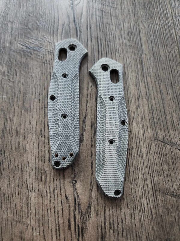 MINI Osborne 945 - Black Canvas Micarta Scales for Benchmade Mini Osborne 945 - Flytanium Gear