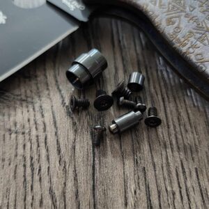 PM3 Black titanium full hardware kit - EDC gear - Flytanium gear - Spyderco - Black titanium