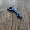 Blue anodized Titanium Backspacer - PM2 Spyderco Flytanium