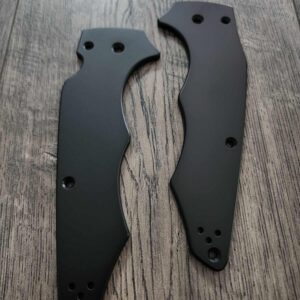 YoJUMBO! Black Titanium Scale for Spyderco YoJumbo Knife - EDC