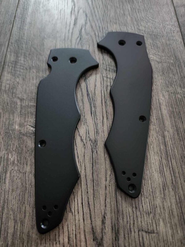 YoJUMBO! Black Titanium Scale for Spyderco YoJumbo Knife - EDC