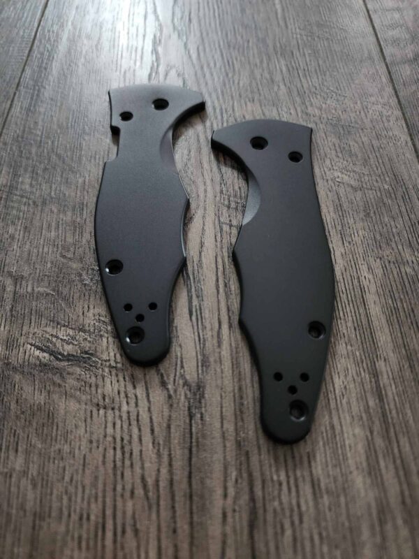 YoJimbo 2  Black Titanium Scales for the Spyderco Yojimbo 2 Knife