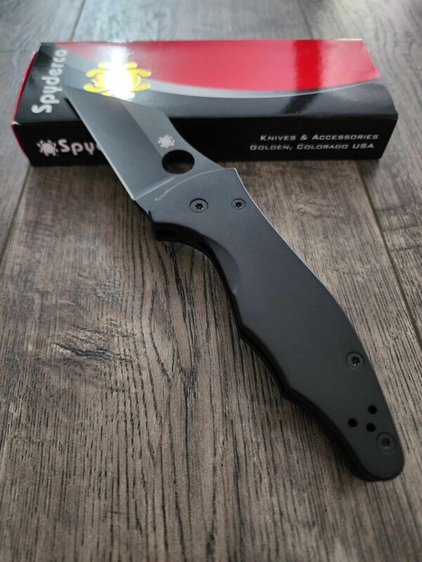 Yojimbo 2 Black Out! Black Titanium scales with DLC Black CPM S30V Blade AND Blacksmith Deep Carry LynchNW Pocket clip