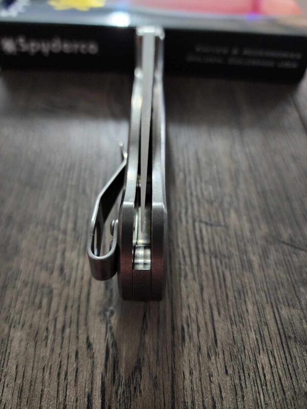 Spyderco PM2 Complete Knife-Titanium Scales - Titanium Hardware - Titanium Clip - Titanium backspacer - Phosphor washers- S45VN Blade Steel