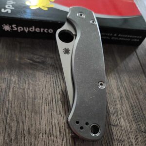 Spyderco PM2 Complete Knife-Titanium Scales - Titanium Hardware - Titanium Clip - Titanium backspacer - Phosphor washers- S45VN Blade Steel