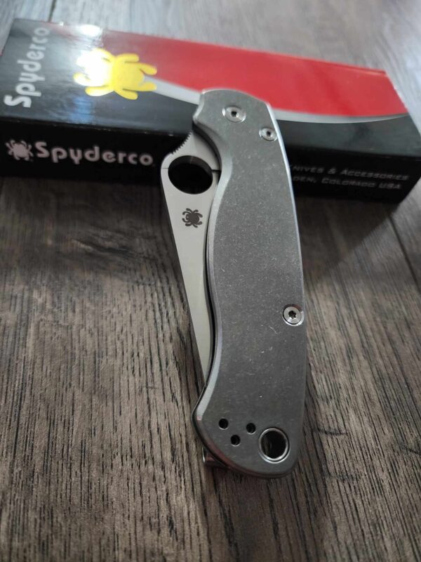 Spyderco PM2 Complete Knife-Titanium Scales - Titanium Hardware - Titanium Clip - Titanium backspacer - Phosphor washers- S45VN Blade Steel