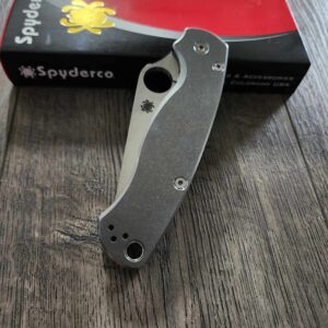 NEW DESIGN Titanium PM2 - Spyderco Paramilitary 2 Scales - Stonewash Finish - Or Sandblast Upgrade - Hardware & Knife Optional - EDC Gear