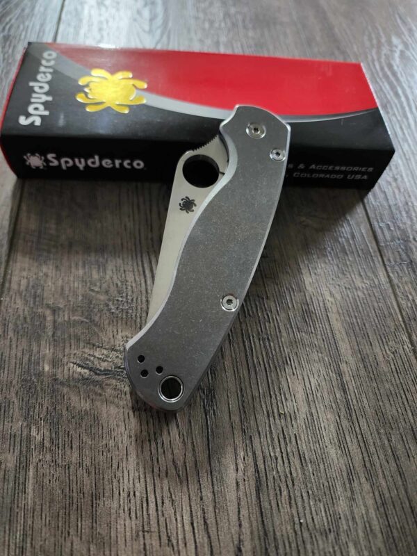 NEW DESIGN Titanium PM2 - Spyderco Paramilitary 2 Scales - Stonewash Finish - Or Sandblast Upgrade - Hardware & Knife Optional - EDC Gear