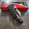 Spyderco Yojimbo 2 - Damascus Carbon Fiber Scales - Blacksmith Deep Carry LynchNW Pocket clip Laser Engraved with Damascus Pattern