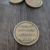 NEW Rule #9 - Deep Laser Engraved Brass Coin - SANDWASHED