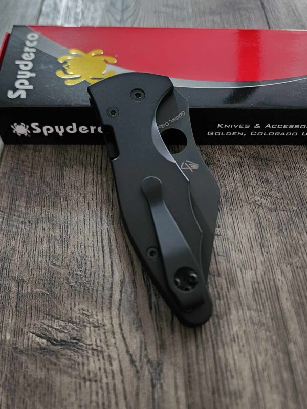 Yojimbo 2 Black Out! Black Titanium scales with DLC Black CPM S30V Blade AND Blacksmith Deep Carry LynchNW Pocket clip