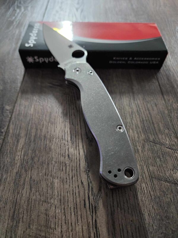 Spyderco PM2 Complete Knife-Titanium Scales - Titanium Hardware - Titanium Clip - Titanium backspacer - Phosphor washers- S45VN Blade Steel