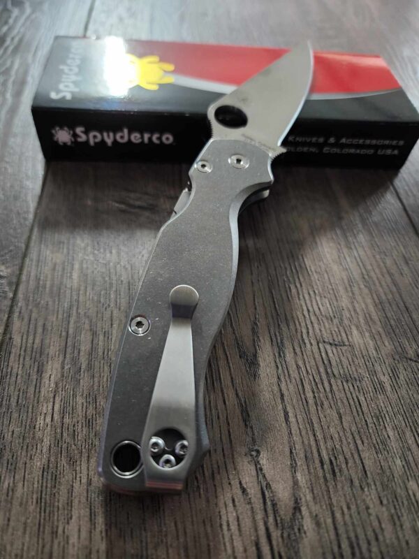 Spyderco PM2 Complete Knife-Titanium Scales - Titanium Hardware - Titanium Clip - Titanium backspacer - Phosphor washers- S45VN Blade Steel