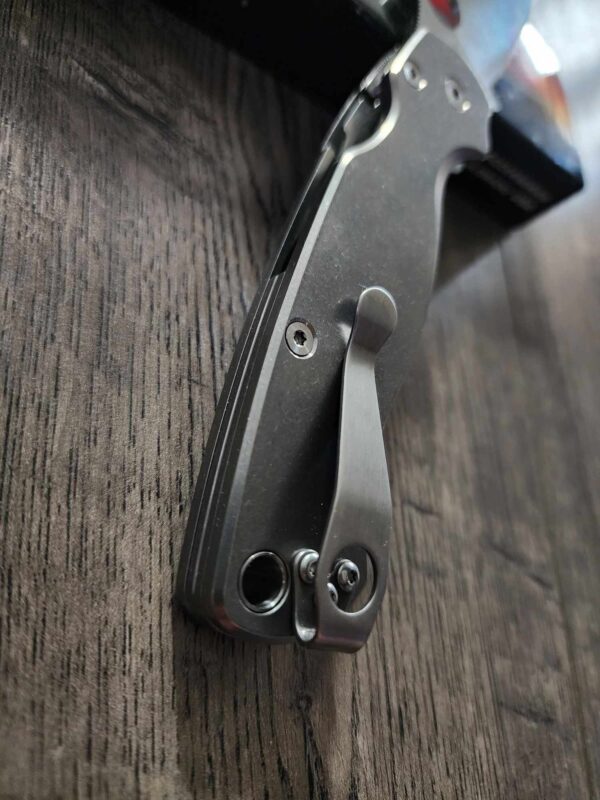 Spyderco PM2 Complete Knife-Titanium Scales - Titanium Hardware - Titanium Clip - Titanium backspacer - Phosphor washers- S45VN Blade Steel