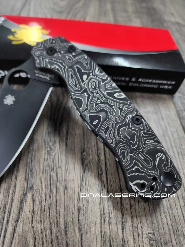 PM2 Custom - Carbon Fiber and Aluminum Scales - Spyderco Para Military 2 Knife - EDC Gear - Optional Hardware & Knife Install