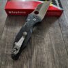 Spyderco Yojimbo 2 - Damascus Carbon Fiber Scales - Blacksmith Deep Carry LynchNW Pocket clip Laser Engraved with Damascus Pattern