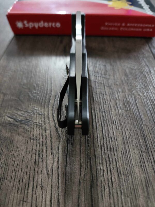 Spyderco Yojimbo 2 - Damascus Carbon Fiber Scales - Blacksmith Deep Carry LynchNW Pocket clip Laser Engraved with Damascus Pattern