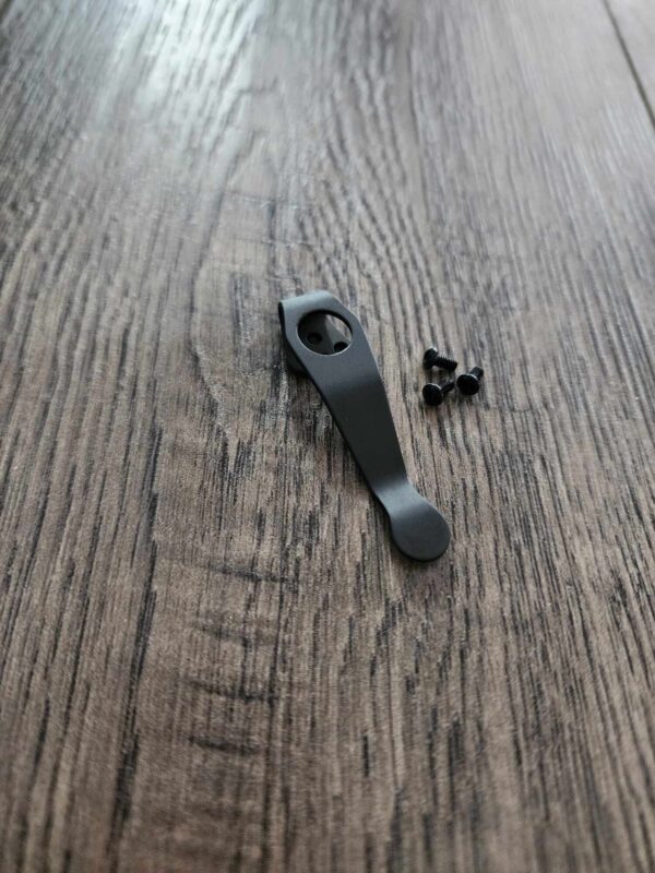 Spyderco STUBBY Deep Carry Clip -Titanium  Blacksmith - With extra screws MADE in USA!!!