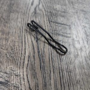 Replacement Wire Clip for Spyderco Knives - Black Stainless Steel