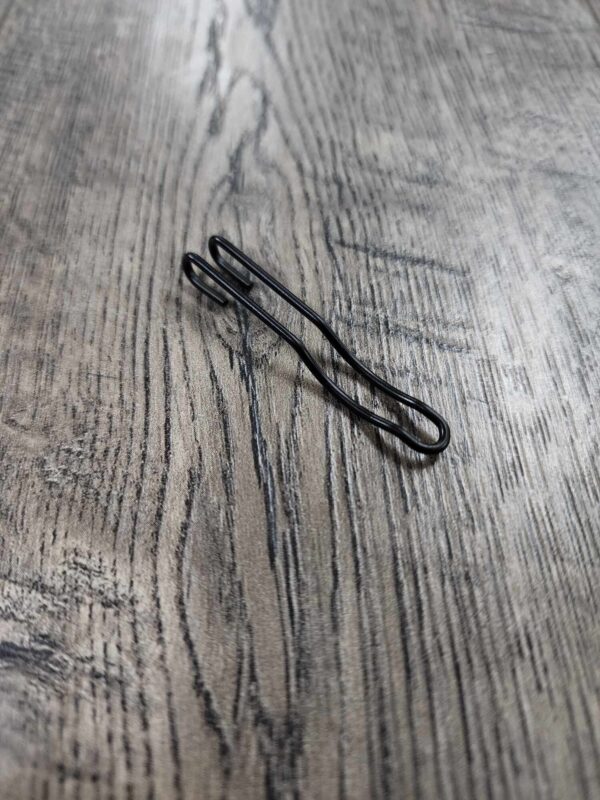 Replacement Wire Clip for Spyderco Knives - Black Stainless Steel