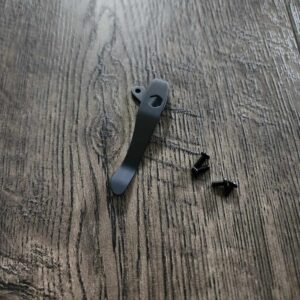 Kershaw Leek / Blur Deep Carry pocket clip! Blacksmith finish - MADE in USA! - With extra screws!