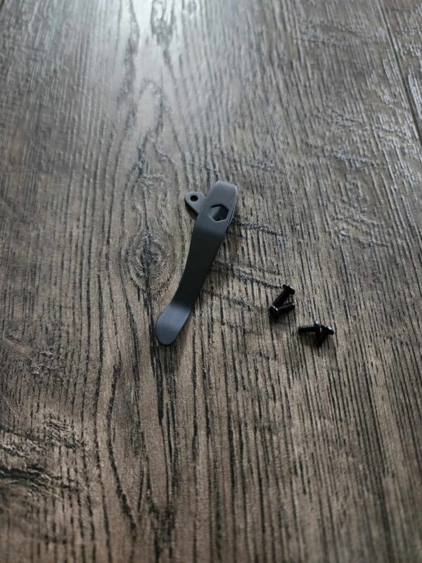 Kershaw Leek / Blur Deep Carry pocket clip! Blacksmith finish - MADE in USA! - With extra screws!