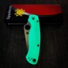 PM2 Spyderco Electric/Tiffany Green GLOW 3D PETG Printed Scales! - EDC Scales - PM2 - Glow - Optional Knife Install