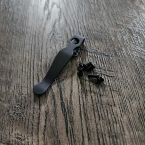 Spyderco Shaman Deep Carry Titanium Clip - Blacksmith - MADE In USA! - with extra screws