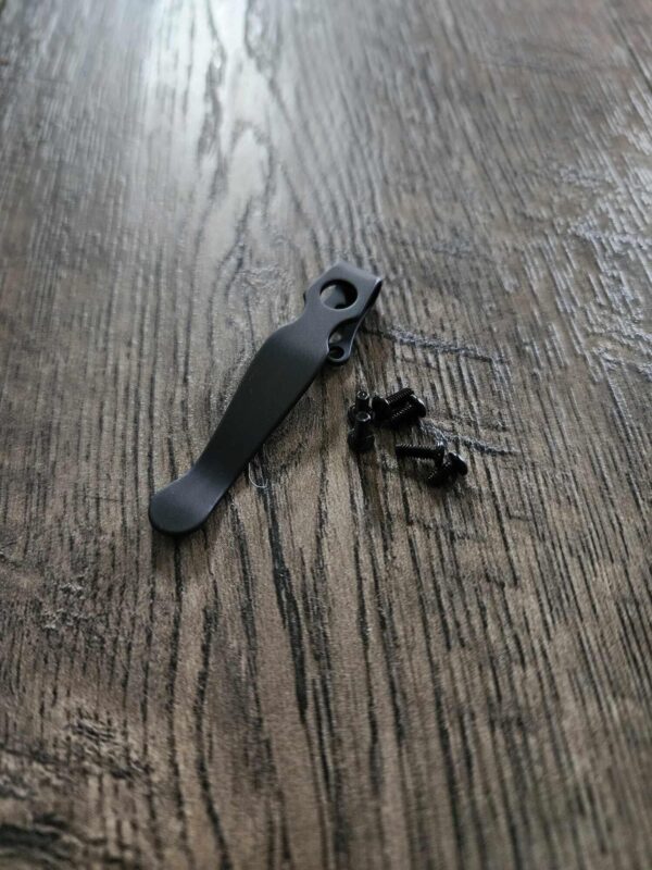 Spyderco Shaman Deep Carry Titanium Clip - Blacksmith - MADE In USA! - with extra screws