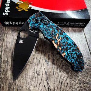 Spyderco Manix 2 - Shipwreck Patina - Copper Ball Cage Lock - Copper Scales - Knife Install Optional