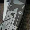 il_fullxfull.6144961327_o32s.jpg Spyderco PM2 relief engraved titanium Punisher Skull Scales with matching relief engraved LynchNW deep carry pocket clip - Titanium hardware