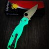 PM2 Spyderco Electric/Tiffany Green GLOW 3D PETG Printed Scales! - EDC Scales - PM2 - Glow - Optional Knife Install
